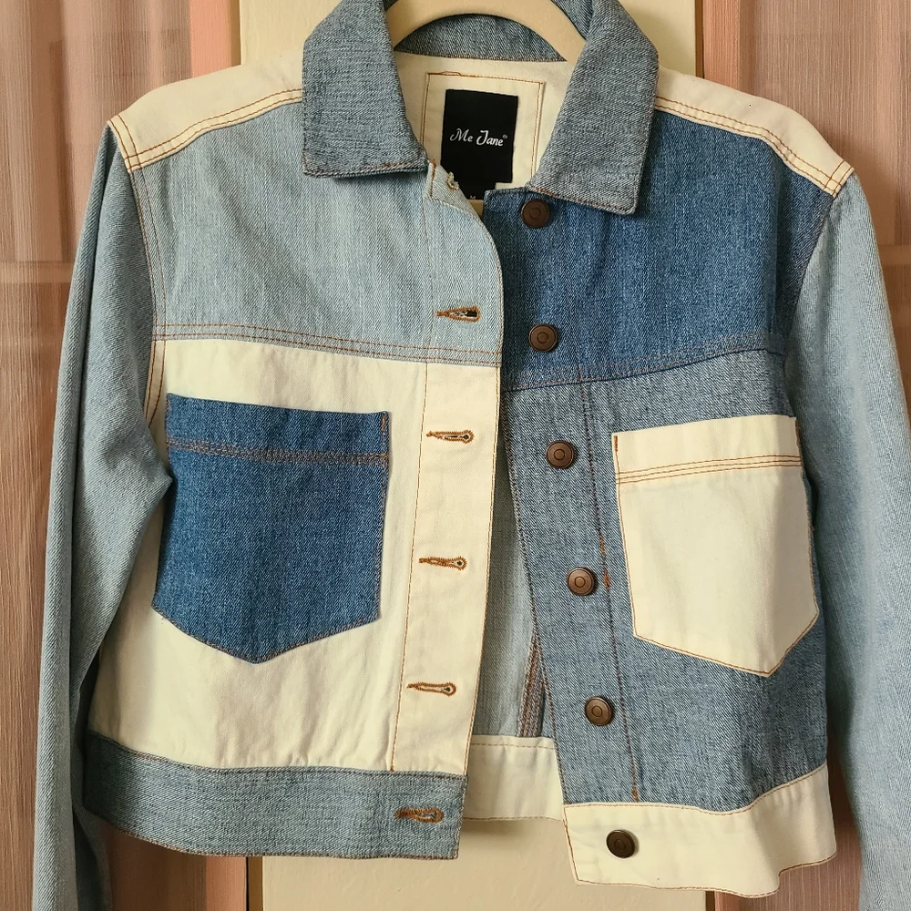 Me Jane Denim Patchwork Jacket - Picture 4 of 5